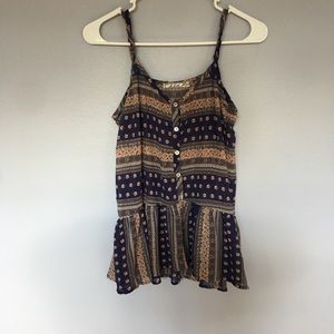 Chloe K Floral Tank Top Size L
